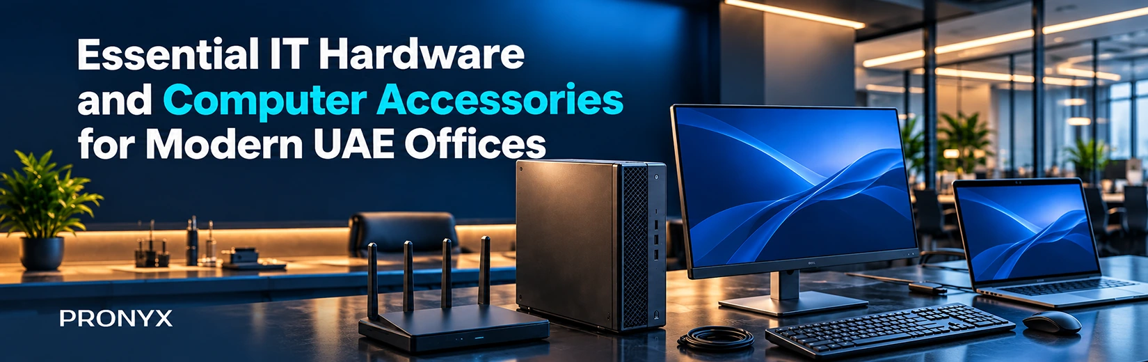 Essential IT Hardware and Computer Accessories for Modern UAE Offices Banner Image